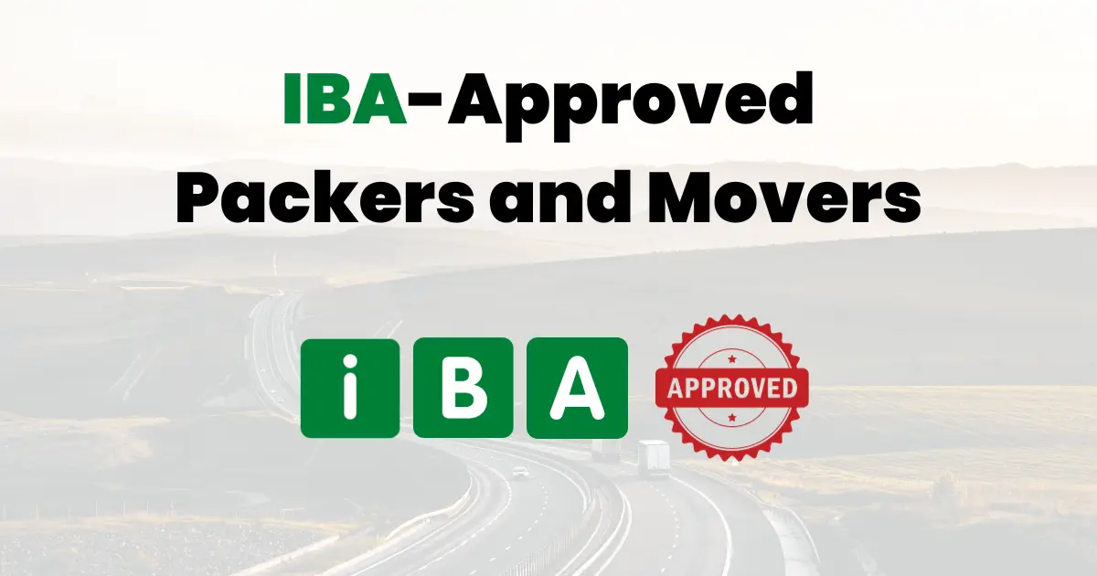 IBA-approved packers and movers