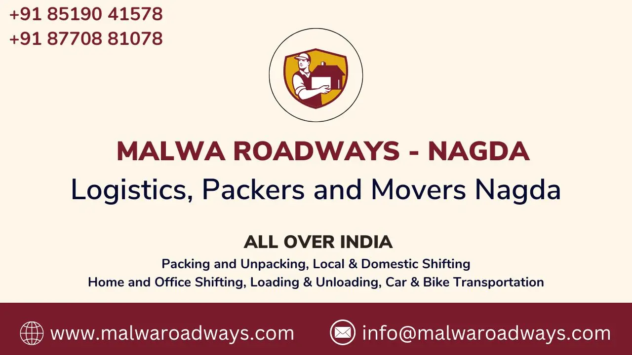 Packers and Movers Nagda business Card